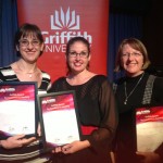 Dr Jacqueline Drew, Dr Lynda Davies and Karin Barac with their Learning and Teaching citations