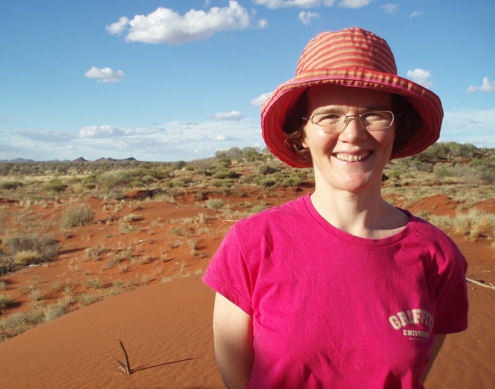 Sophie Staughton in the desert