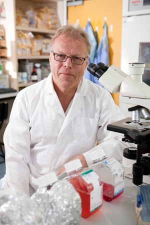 Professor Jiri Neuzil in his lab at Griffith Health Institute
