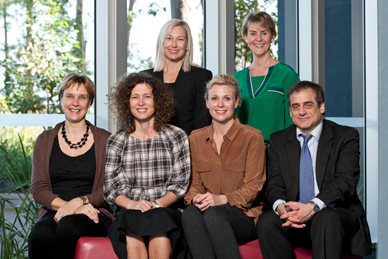 Child phobia research group, Associate Professor Allison Waters 2nd from left