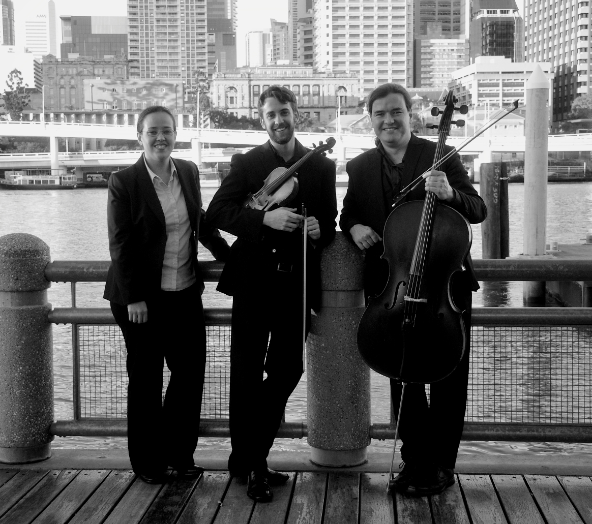 The Lyrebird Trio by the Brisbane River