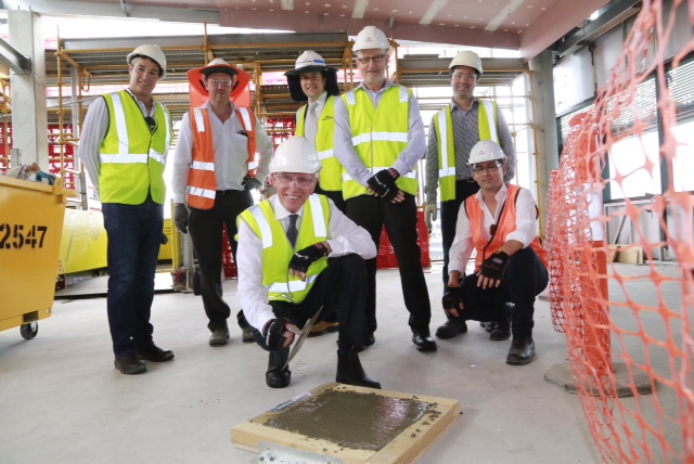 Griffith Business School Building - Roof Wetting ceremony