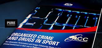 Photo shows front cover of ASADA report on sport and crime