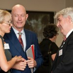 L-R: Ms Elena Kearney and Dr John Kearney with Professor Paul Mazerolle (Pro Vice Chancellor of Arts, Education and Law)
