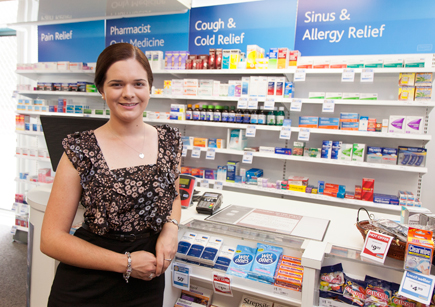 James Dare Queensland Pharmacy Graduate of the year award winner, Rebecca Curran