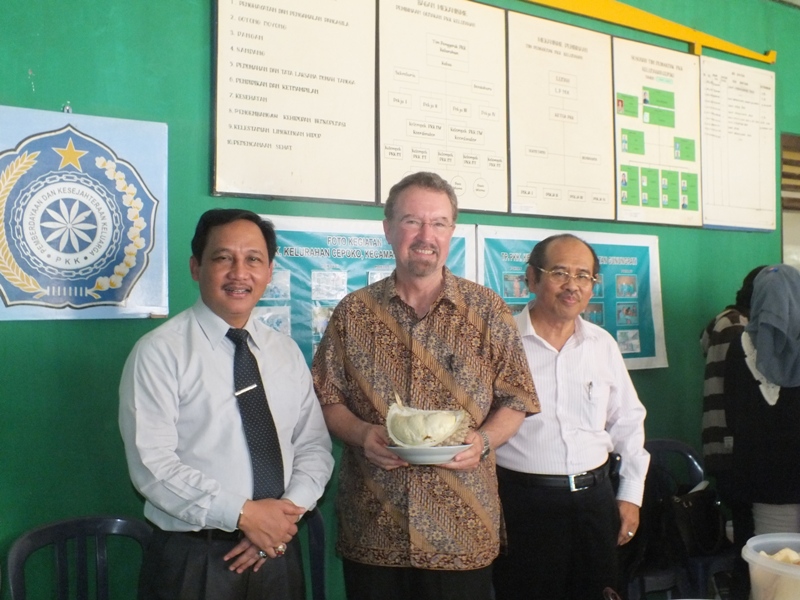 Professor Don Stewart in Java with Dr Budi Laksono