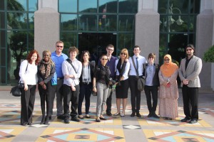 Griffith University students and Associate Professor Halim Rane during the Muslim World Study Tour