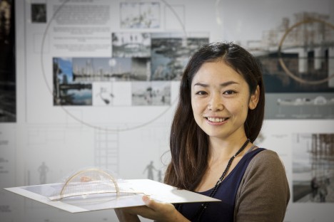 Architecture student Miyuki Suzuki with project