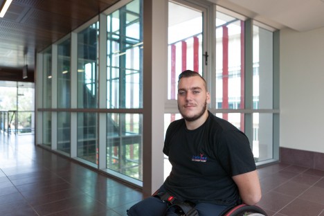 Quadruple amputee Josh Nicholson isn't letting anything stop him from starting a Bachelor of Architecture Design at Griffith University.