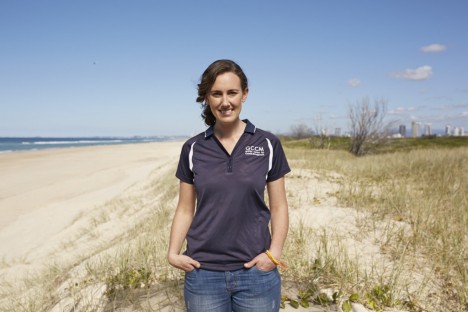 The driving force behind the Happy Beaches competition is Griffith University student Naomi Edwards.
