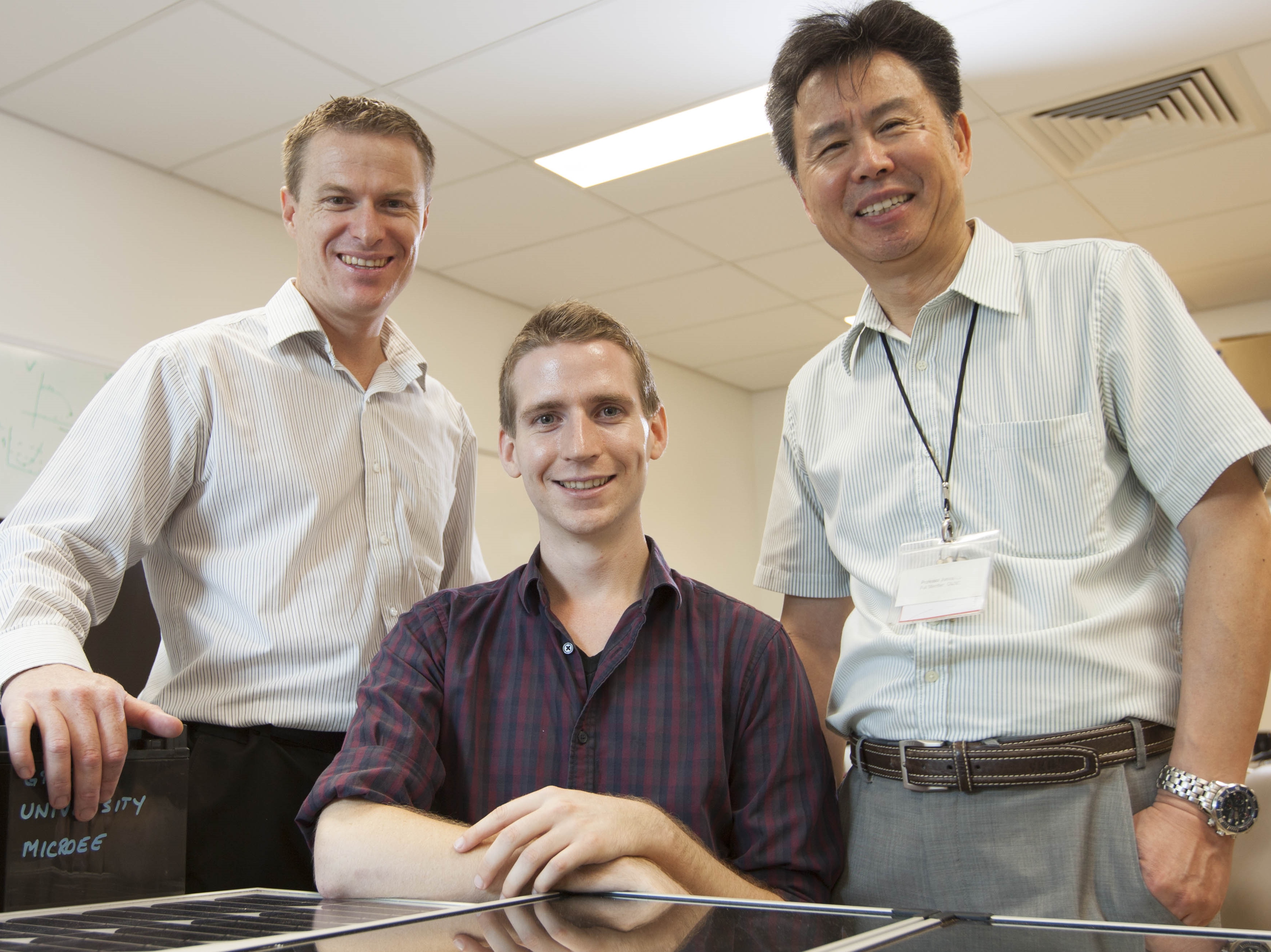 From left: Associate Professor Rodney Stewart, Mr Chris Bennett and Professor Junwei Lu, from Griffith's School of Engineering