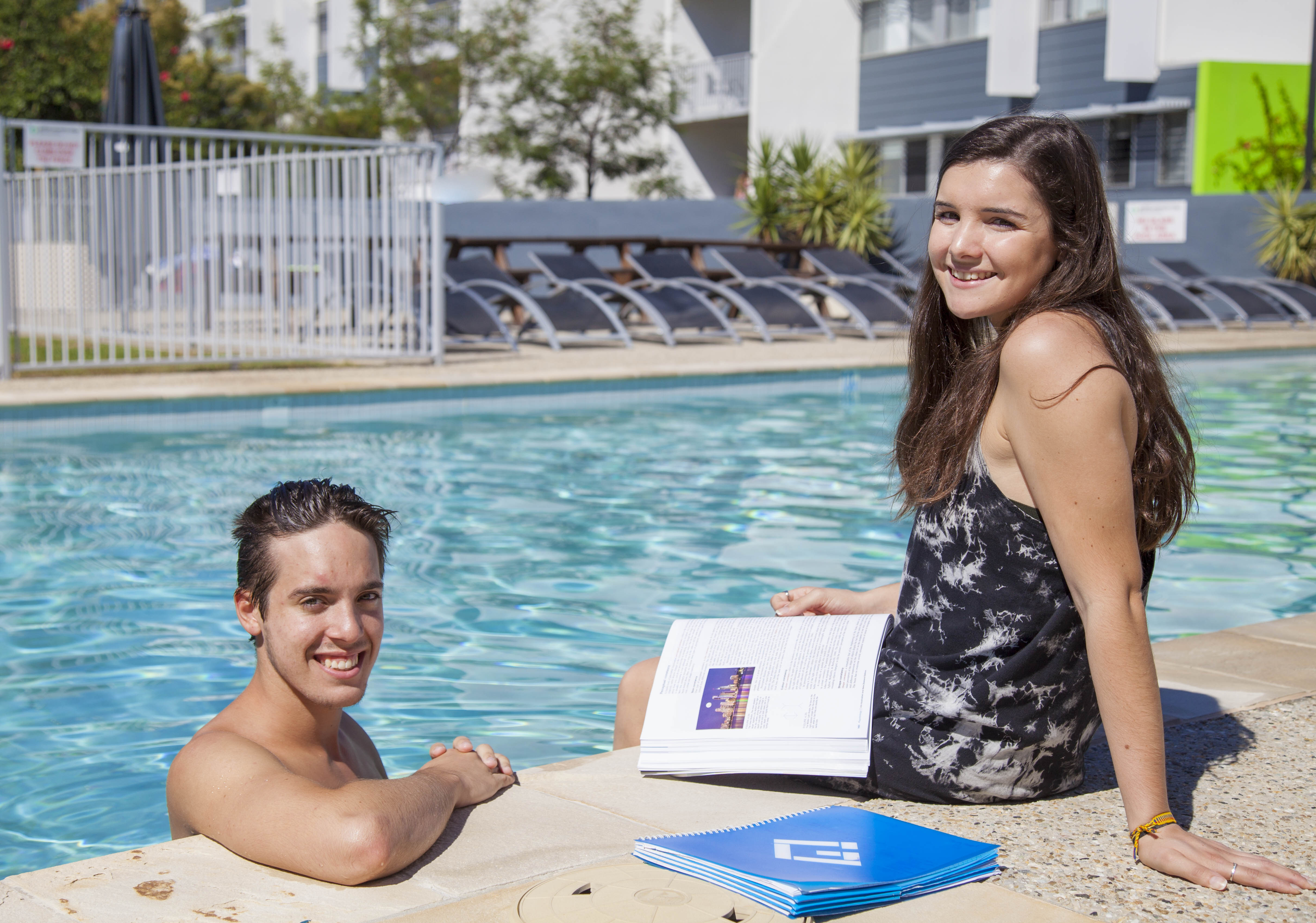 First year Griffith students Adam Pillidge and Olivia Alexander have transitioned to university life thanks to Griffith University Village’s award winning strategy – ‘First Year Uni’.