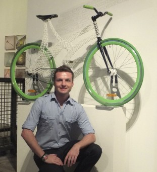 James Novak and his award-winning 3D-printed bicycle
