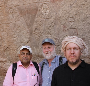 Giriraj Kumar, Professor Paul Tacon and Dr Max Aubert in China.