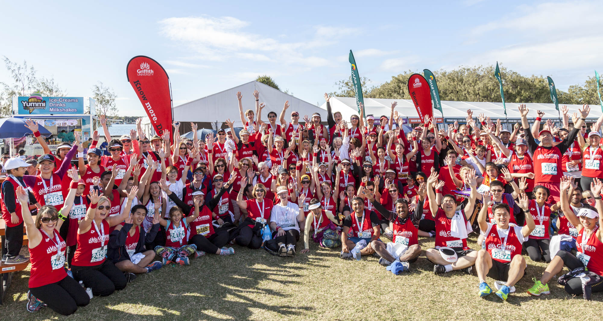 Team Griffith last year won the title of Largest Corporate Team at the week's Gold Coast Airport Marathon.