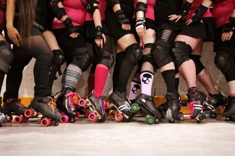 roller derby players