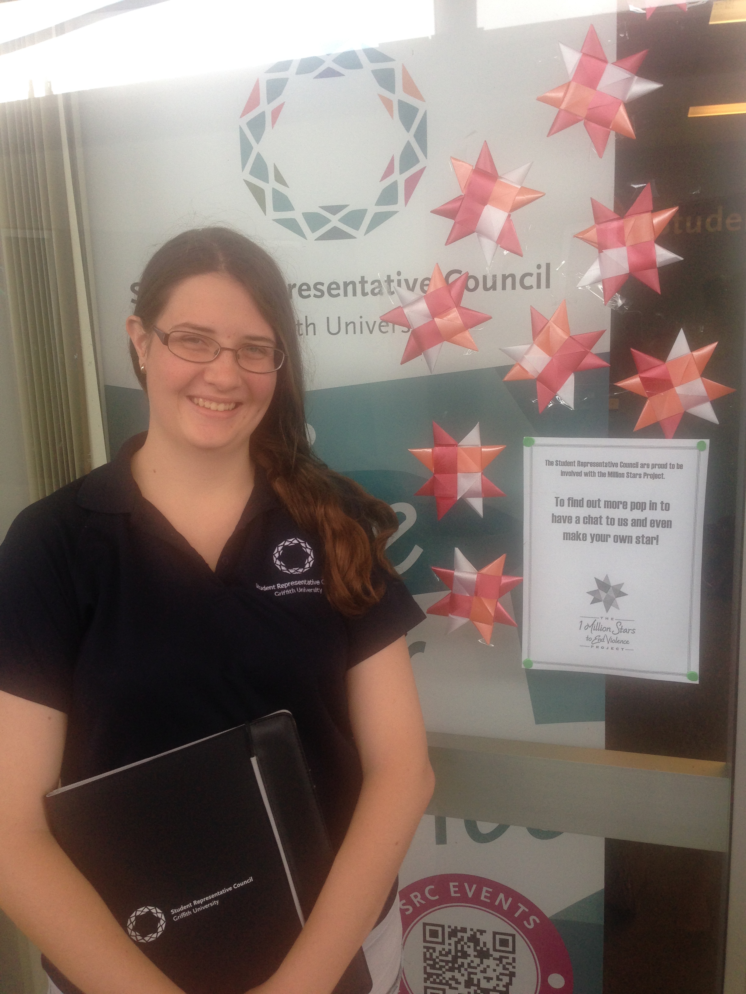 Human Services and Education student Ashleigh Lowry is supporting the Million Stars campaign.