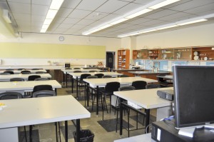 What the Mt Gravatt science labs looked like before the refurbishment. 