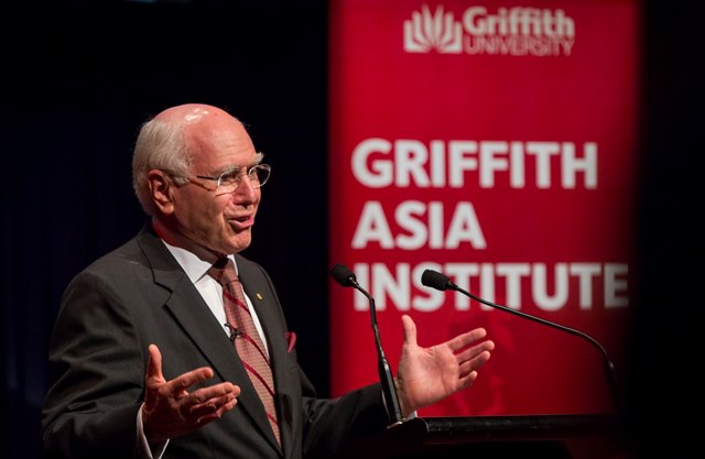The Honourable John Howard OM AC delivered the inaugural Griffith Asia Institute Asia Lecture.