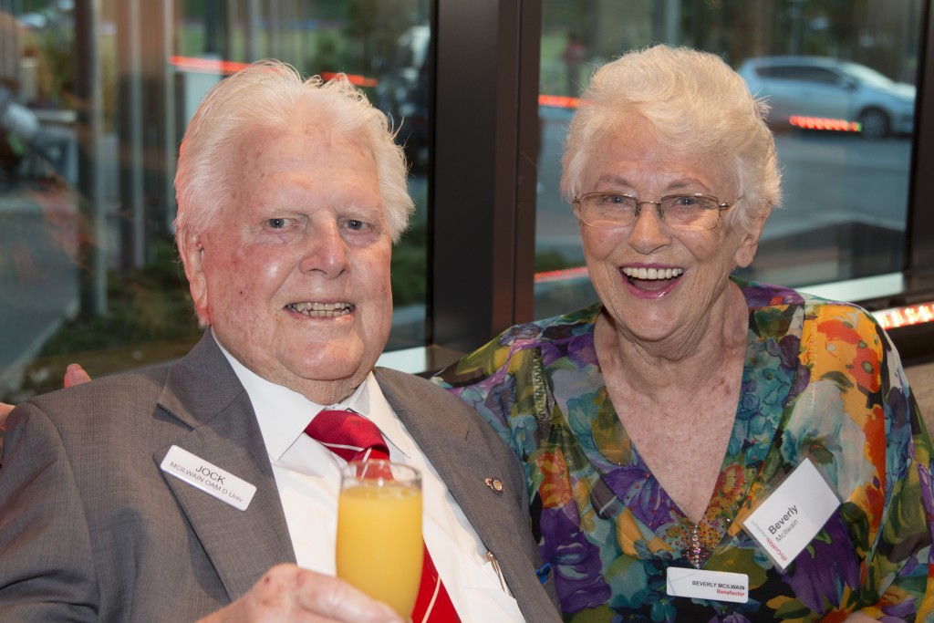 The late Mr Jock McIlwain OAM DUniv (1926-2016) and his wife Beverly