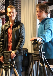 Students from the Griffith film School