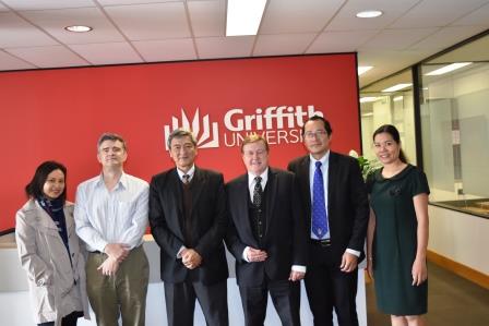 Banking University HCMC and Griffith staff photo