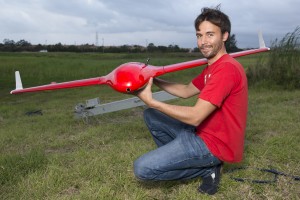 Griffith mechanical engineering graduate Sebastian Speck has been employed by Scout Aerial Media and Surveying to build catapult launchers for fixed wing drones.