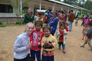 Rachael Ovington in Laos