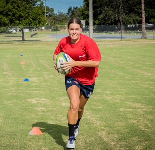 Business student Lauren Brown is making inroads on the rugby sevens scene.