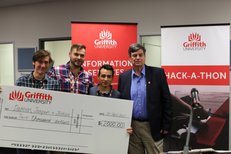 Griffith Hackathon Win Joshua Murchie