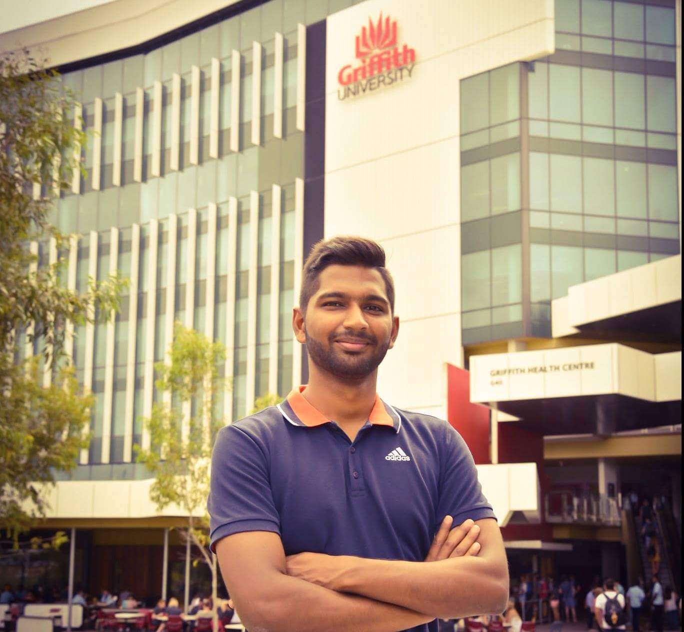 Narasimhan Ravi secured a Griffith University and Gold Coast 2018 Commonwealth Games Scholarship.