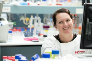 Associate Professor Kate Seib in the lab