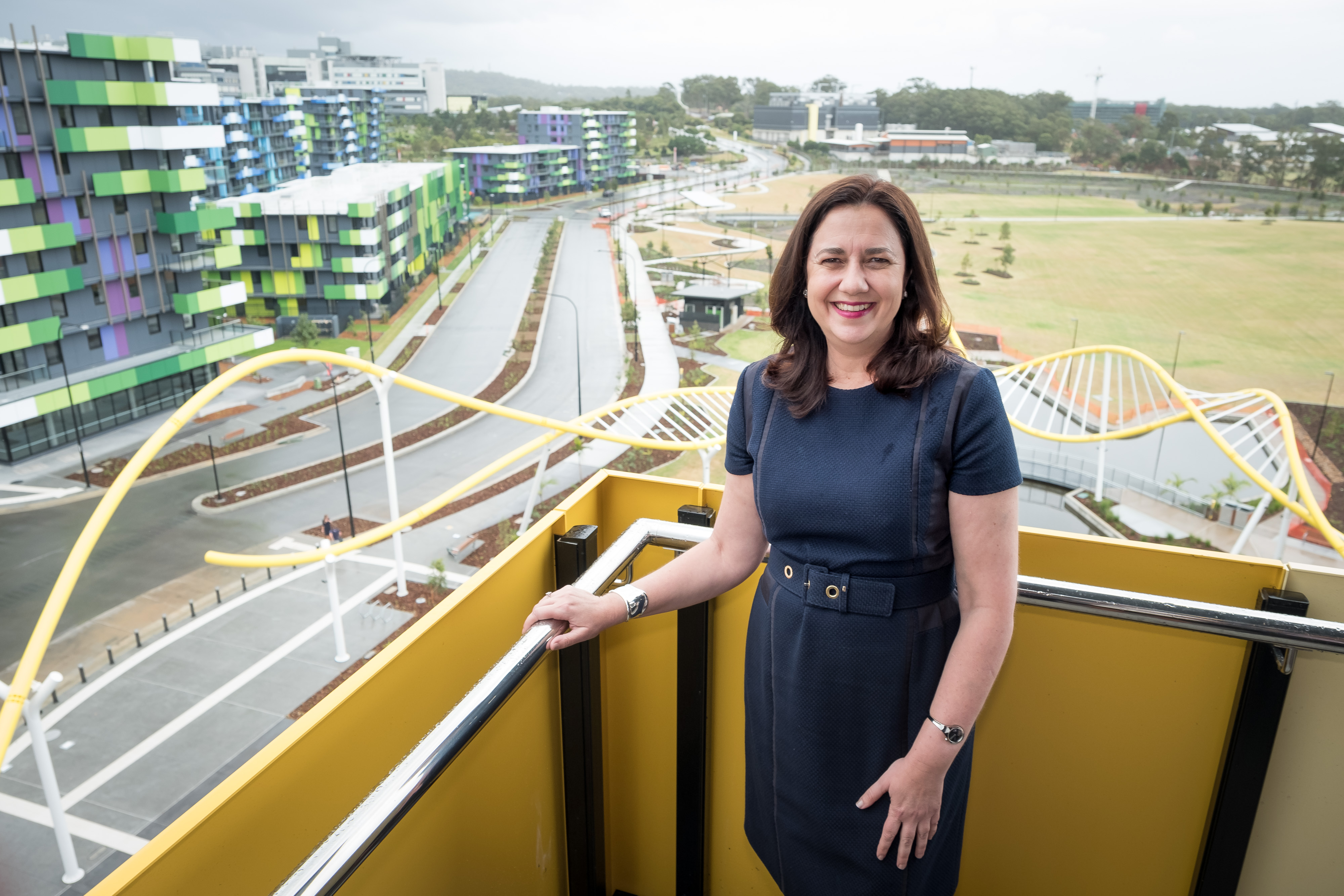 Queensland Premier Annastacia Palaszczuk pictured at the Commonwealth Games Village Handover Ceromony. The future of the Games Village will be explored at this Wednesday's Inside Scoop event.