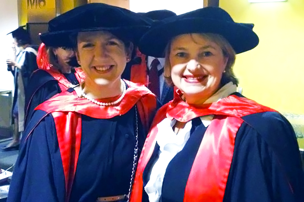 Professor Mary Keyes and Associate Professor Therese Wilson.
