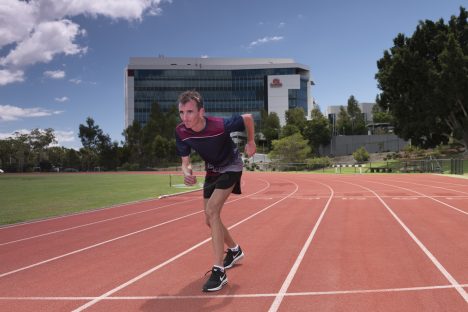 Commonwealth Games Marathon runner and Griffith Graduate, Michael Shelley.