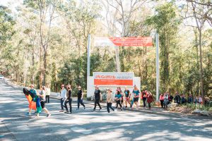 Students and staff took the scenic route from Mt Gravatt to Nathan campus