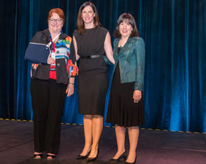 Associate Professor Amanda Ullman (centre), with Sigma CEO Dr Elizabeth Madigan, and Sigma President Dr Beth Baldwin Tigges.