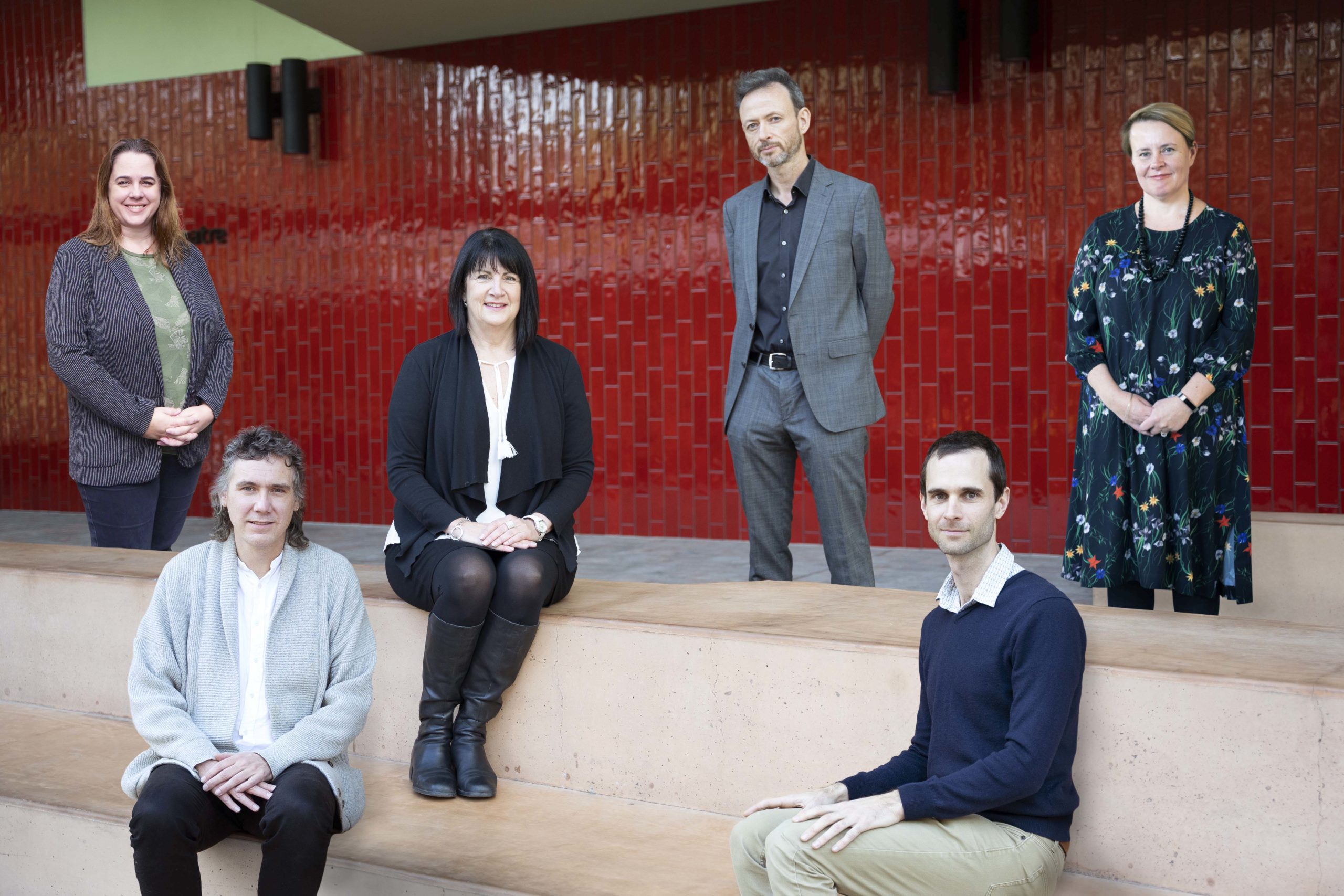 Griffith University ARC Future Fellows from left: Dr Sally May, Dr Tim Gould, Professor Leanne Wiseman, Professor Duncan McDonnell, Dr Chris Brown and ARC Linkage Grant winner Leonie Lockstone-Binney.
