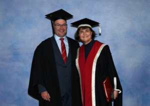 Griffith University Chancellor Andrew Fraser and Vice Chancellor and President Professor Carolyn Evans 