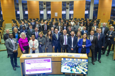 Group photo of participants at implementation meeting