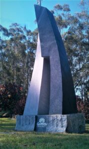 A black granite memorial statue - Griffith University Memorial Garden has been established within the grounds of the Southport Lawn Cemetery.
