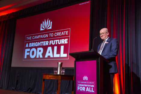 Marcus Ward, Vice Chancellor (Advancement) at the launch of the Campaign to Create a Brighter Future for All
