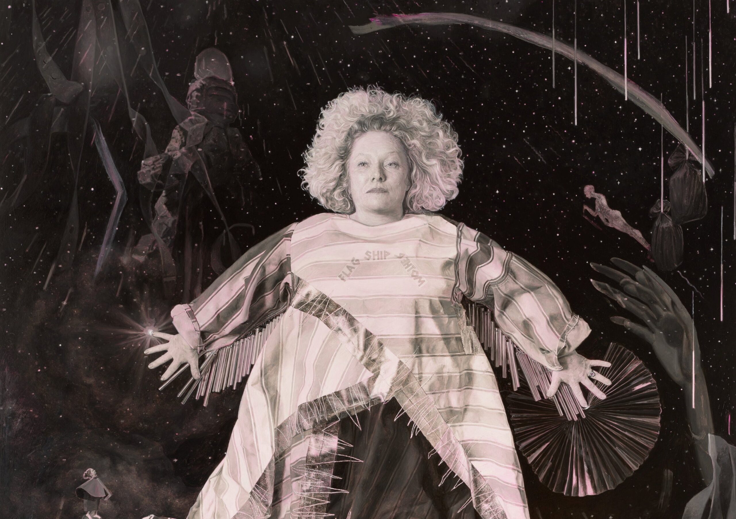 Winner Archibald Prize 2025, Julie Fragar ‘Flagship Mother Multiverse (Justene)’, oil on canvas, 240 x 180.4 cm © the artist, image © Art Gallery of New South Wales, Jenni Carter