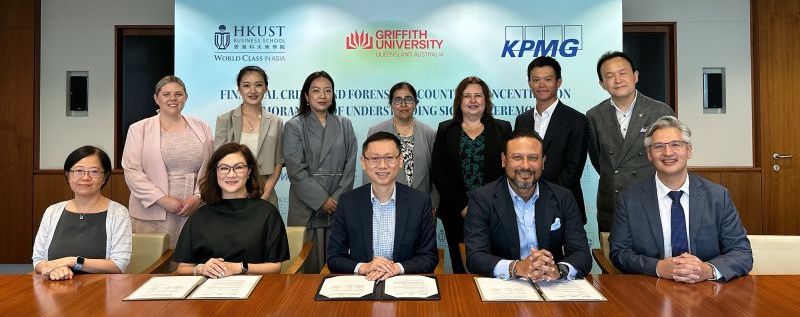 Signing partnership partnership between Griffith University and HKUST