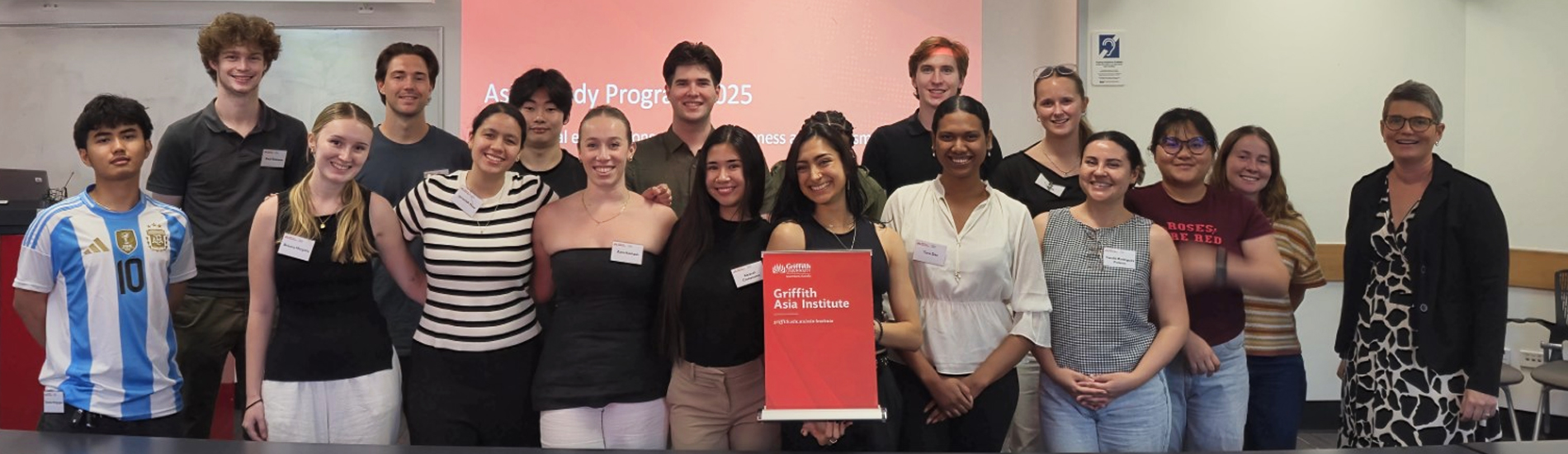 Dr Andrea Haefner (right) with 2025 participants of the GABI program.