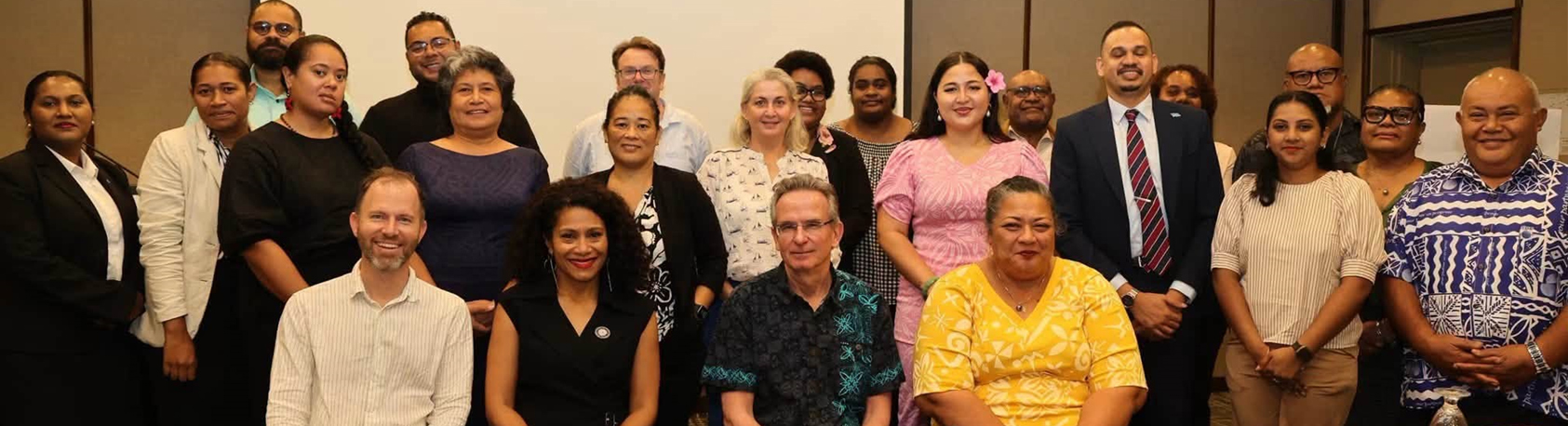 Group photo of participants of the Australia Awards Fellowship workshop on “Scaling Climate Finance for Indigenous Adaptation Solutions in the Pacific”